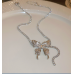 New White Butterfly Necklace Ladies Exquisite Clavicle Chain Necklace Jewelry for Ladies Gift New White Butterfly Necklace Ladies Exquisite Clavicle Chain Necklace Jewelry for Ladies Gift