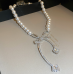 New White Pearl Butterfly Necklace Ladies Exquisite Clavicle Chain Necklace Jewelry for Ladies Gift New White Pearl Butterfly Necklace Ladies Exquisite Clavicle Chain Necklace Jewelry for Ladies Gift