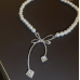 New White Pearl Butterfly Necklace Ladies Exquisite Clavicle Chain Necklace Jewelry for Ladies Gift New White Pearl Butterfly Necklace Ladies Exquisite Clavicle Chain Necklace Jewelry for Ladies Gift