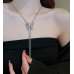 New Silver Pearl Butterfly Necklace Ladies Exquisite Clavicle Chain Necklace Jewelry for Ladies Gift