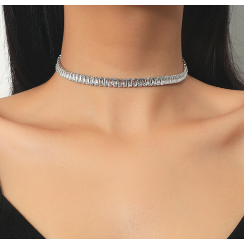 New Shiny Necklace Ladies Exquisite Double Layer Clavicle Chain Necklace Jewelry for Ladies Gift