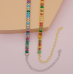 New Shiny Multicolor Necklace Ladies Exquisite Double Layer Clavicle Chain Necklace Jewelry for Ladies Gift