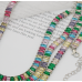 New Shiny Multicolor Necklace Ladies Exquisite Double Layer Clavicle Chain Necklace Jewelry for Ladies Gift
