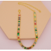 New Shiny Multicolor Necklace Ladies Exquisite Double Layer Clavicle Chain Necklace Jewelry for Ladies Gift