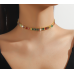 New Shiny Multicolor Necklace Ladies Exquisite Double Layer Clavicle Chain Necklace Jewelry for Ladies Gift New Shiny Multicolor Necklace Ladies Exquisite Double Layer Clavicle Chain Necklace Jewelry for Ladies Gift