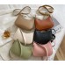 Green Retro Solid Color PU Leather Shoulder Underarm Bag Women's Fashion Handbags Casual Hobos Purses and Handbag Ladies Hand Bags