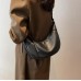Black Summer Pleated Handlebags For Women PU Cloud Bags Leisure Armpit Bag Shopping Shoulder Bags Dumpling Handbag Female
