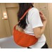 Red Summer Pleated Handlebags For Women Cloud Bags Leisure Armpit Bag Shopping Shoulder Bags Dumpling Handbag Female