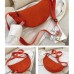 Red Summer Pleated Handlebags For Women Cloud Bags Leisure Armpit Bag Shopping Shoulder Bags Dumpling Handbag Female
