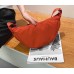 Red Summer Pleated Handlebags For Women Cloud Bags Leisure Armpit Bag Shopping Shoulder Bags Dumpling Handbag Female