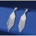 Sparkling Silver Women's Cubic Zirconia Stud Earrings Gorgeous Female Wedding Party Fashion Ear Piercing Accessories New Jewelry Sparkling Silver Women's Cubic Zirconia Stud Earrings Gorgeous Female Wedding Party Fashion Ear Piercing Accessories New Jewelry