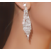 Sparkling Silver Women's Cubic Zirconia Stud Earrings Gorgeous Female Wedding Party Fashion Ear Piercing Accessories New Jewelry