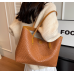 New Brown Fashion Casual Lingge Embroidered Scarf One Shoulder Small Square Bag Shoulder Strap Letter Printing Cross Body Women's Bag