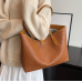 New Brown Fashion Casual Lingge Embroidered Scarf One Shoulder Small Square Bag Shoulder Strap Letter Printing Cross Body Women's Bag