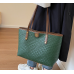 New Green Fashion Casual Lingge Embroidered Scarf One Shoulder Small Square Bag Shoulder Strap Letter Printing Cross Body Women's Bag