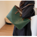 New Green Fashion Casual Lingge Embroidered Scarf One Shoulder Small Square Bag Shoulder Strap Letter Printing Cross Body Women's Bag