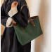 New Green Fashion Casual Lingge Embroidered Scarf One Shoulder Small Square Bag Shoulder Strap Letter Printing Cross Body Women's Bag