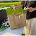 New Yellow Fashion Casual Lingge Shoulder Small Square Bag Shoulder Strap Letter Printing Cross Body Women's Bag