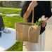 New Yellow Fashion Casual Lingge Shoulder Small Square Bag Shoulder Strap Letter Printing Cross Body Women's Bag