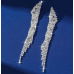 Sparkling Silver Women's Cubic Zirconia Stud Earrings Gorgeous Female Wedding Party Fashion Ear Piercing Accessories New Jewelry Sparkling Silver Women's Cubic Zirconia Stud Earrings Gorgeous Female Wedding Party Fashion Ear Piercing Accessories New Jewelry