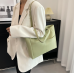 New Green Fashion Casual Lingge Shoulder Small Square Bag Shoulder Strap Letter Printing Cross Body Women's Bag