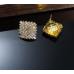 Sparkling Gold Women's Cubic Zirconia Square Stud Earrings Gorgeous Female Wedding Party Fashion Ear Piercing Accessories New Jewelry