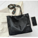 New Black Fashion Casual Lingge Shoulder Small Square Bag Shoulder Strap Letter Printing Cross Body Women's Bag