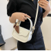 Newposs White Handbag Women's Buckle Decor Flap Purse Fashion PU Leather Crossbody high quality bag Bag