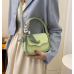 Newposs Green Handbag Women's Buckle Decor Flap Purse Fashion PU Leather Crossbody high quality bag Bag