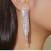 Sparkling Silver Women's Cubic Zirconia Stud Earrings Gorgeous Female Wedding Party Fashion Ear Piercing Accessories New Jewelry