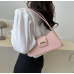 Pink Bags For Women Luxury Designer Brand Handbags And Purses 2024 New In PU Nubuck Sheet Metal Decoration Crossbody Bag Small