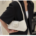 White Bags For Women Luxury Designer Brand Handbags And Purses 2024 New In PU Nubuck Sheet Metal Decoration Crossbody Bag Small