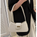 White Bags For Women Luxury Designer Brand Handbags And Purses 2024 New In PU Nubuck Sheet Metal Decoration Crossbody Bag Small
