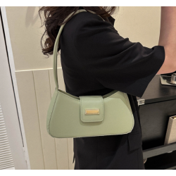 Green Bags For Women Luxury Designer Brand Handbags And Purses 2024 New In PU Nubuck Sheet Metal Decoration Crossbody Bag Small