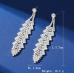 Sparkling Silver Women's Cubic Zirconia Stud Earrings Gorgeous Female Wedding Party Fashion Ear Piercing Accessories New Jewelry