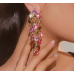 Fashion Luxury Multicolor Tassel CZ Drop Earrings New Engagement Wedding Ear Accessories for Women Fancy Anniversary Gift