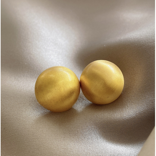 Imitation Gold Round Stud Earrings for Women Round Wedding Party Ear Jewelry Wholesale