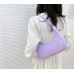 Purple Retro Solid Color PU Leather Shoulder Underarm Bag Women's Fashion Handbags Casual Hobos Purses and Handbag Ladies Hand Bags