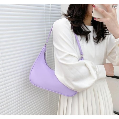 Purple Retro Solid Color PU Leather Shoulder Underarm Bag Women's Fashion Handbags Casual Hobos Purses and Handbag Ladies Hand Bags Purple Retro Solid Color PU Leather Shoulder Underarm Bag Women's Fashion Handbags Casual Hobos Purses and Handbag Ladies Hand Bags