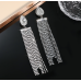 Sparkling Silver Women's Cubic Zirconia Heart Stud Earrings Gorgeous Female Wedding Party Fashion Ear Piercing Accessories New Jewelry Sparkling Silver Women's Cubic Zirconia Heart Stud Earrings Gorgeous Female Wedding Party Fashion Ear Piercing Accessories New Jewelry