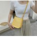 Yellow PU Leather Fashion Design Crossbody Bags For Women Summer Travel Shoulder Bags Large Capacity Handbags and Purse Armpit Hobo Bag