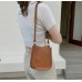Brown PU Leather Fashion Design Crossbody Bags For Women Summer Travel Shoulder Bags Large Capacity Handbags and Purse Armpit Hobo Bag