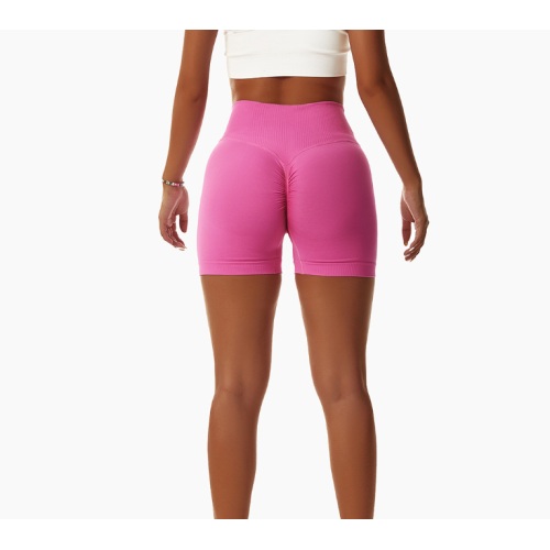Rose Women Sports Shorts High Waist Yoga Shorts Slim Fit Butt Lift Gym Running High Elastic Biker Shorts