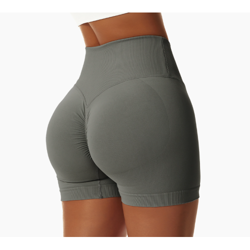 Gray Women Sports Shorts High Waist Yoga Shorts Slim Fit Butt Lift Gym Running High Elastic Biker Shorts Gray Women Sports Shorts High Waist Yoga Shorts Slim Fit Butt Lift Gym Running High Elastic Biker Shorts