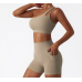 Beige Ladies Sports Bra Sexy Criss Cross Straps Back High Support Impact Yoga Underwear Running Fitness Gym Padded Bralette Beige Ladies Sports Bra Sexy Criss Cross Straps Back High Support Impact Yoga Underwear Running Fitness Gym Padded Bralette