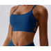 Dark Blue Ladies Sports Bra Sexy Criss Cross Straps Back High Support Impact Yoga Underwear Running Fitness Gym Padded Bralette Dark Blue Ladies Sports Bra Sexy Criss Cross Straps Back High Support Impact Yoga Underwear Running Fitness Gym Padded Bralette