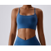 Dark Blue Ladies Sports Bra Sexy Criss Cross Straps Back High Support Impact Yoga Underwear Running Fitness Gym Padded Bralette Dark Blue Ladies Sports Bra Sexy Criss Cross Straps Back High Support Impact Yoga Underwear Running Fitness Gym Padded Bralette