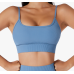 Blue Ladies Sports Bra Sexy Criss Cross Straps Back High Support Impact Yoga Underwear Running Fitness Gym Padded Bralette Blue Ladies Sports Bra Sexy Criss Cross Straps Back High Support Impact Yoga Underwear Running Fitness Gym Padded Bralette
