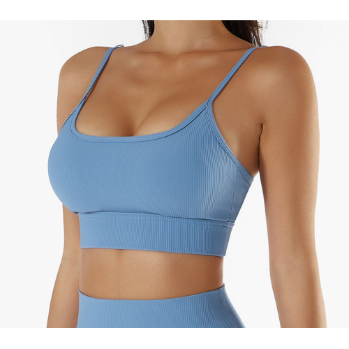 Blue Ladies Sports Bra Sexy Criss Cross Straps Back High Support Impact Yoga Underwear Running Fitness Gym Padded Bralette Blue Ladies Sports Bra Sexy Criss Cross Straps Back High Support Impact Yoga Underwear Running Fitness Gym Padded Bralette