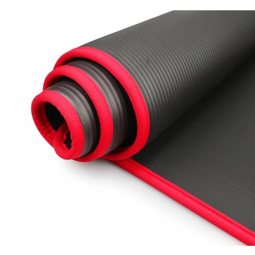 10MM Extra Thick 183cmX61cm Yoga Mats NRB Non-slip Exercise Mat Fitness Tasteless Pilates Workout Gym Mats with Bandage